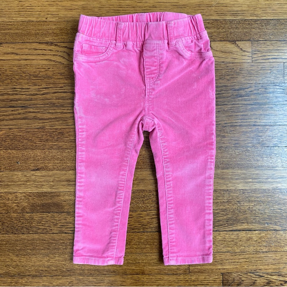 GAP Toddler Kids 18-24 Months Pink Corduroy Legging Pants
